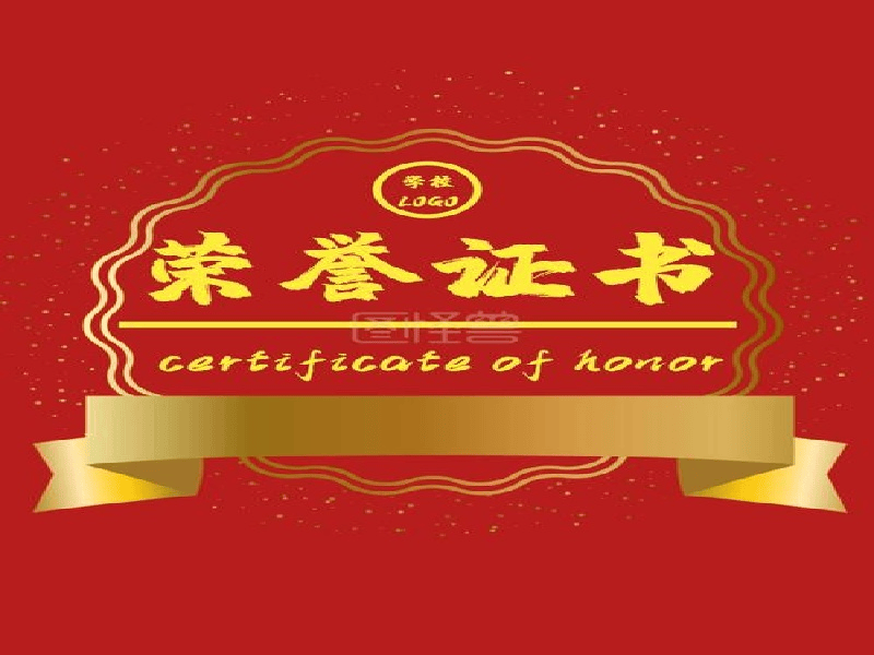定制证书定制 定制证书定制-红金大气喜庆风